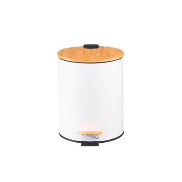 Imagem de Lixeira com Pedal e Tampa de Bambu, Paramount