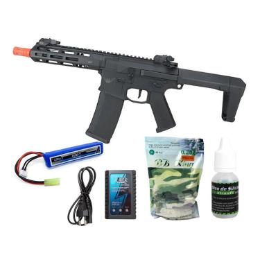 Imagem de Rifle Airsoft Aeg M4 M904g Bradok Gatilho Eletrônico+kit