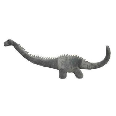 Imagem de Dinossauro de Pelúcia Braquiossauro Cinza 65 cm Antialérgico - Mirante