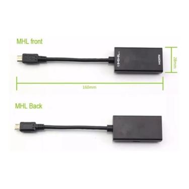Imagem de Cabo Micro Adaptador Usb Hdmi Hdtv Samsung S2 S3 I9300 S4 S5
