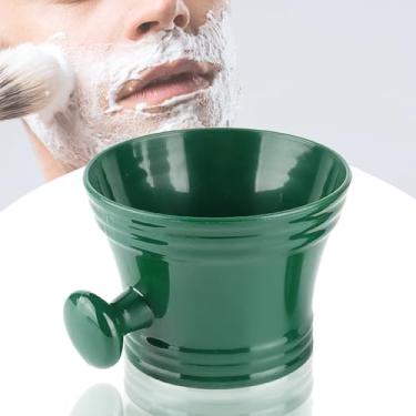 Imagem de Tigela de espuma de barba, barbearia, tigela de espuma de barbear, verde