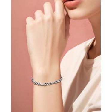 Imagem de Pulseira masculina elegante – durável, moderna e elegante para todas as ocasiões – Ideal para uso diário e eventos especiais, One size, Metal não precioso, Sem Pedra Preciosa