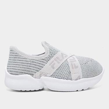 Imagem de Tênis Infantil Fila Play Baby, Cinza, Prata, 25