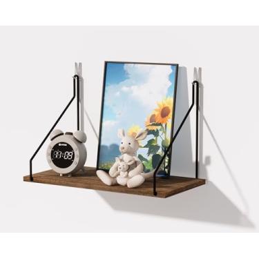 Imagem de SoaShower Prateleira de cubo com ganchos – Acessórios de escritório de 30 cm para trabalho, prateleira de parede flutuante para decoração de cubículos, organizador suspenso para armazenamento de