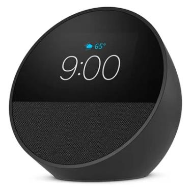 Imagem de Assistente Virtual Echo Spot 2024 Smart Alarm Clock Preto