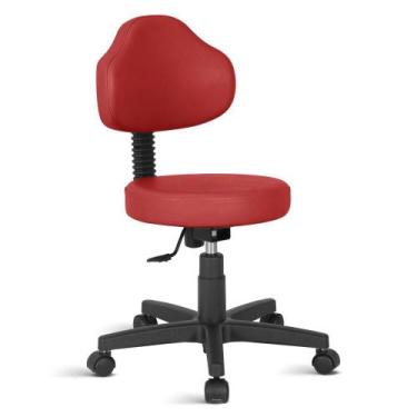 Imagem de Cadeira Mocho Estética Odontologia Plus Rv - Azul Escuro - Alphaflex