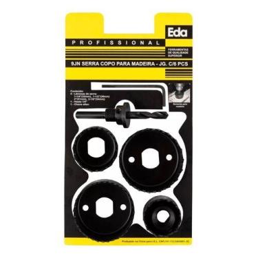 Imagem de Serra Copo Para Madeira Jg 6pçs 9jn - EDA