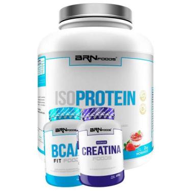 Imagem de Kit Whey Protein Iso Protein Foods 2Kg+ Creatina 100G - Brn Foods