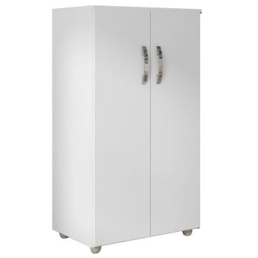 Imagem de Armario Multiuso 2 Portas 111x60 Cm Rosana Branco Reajl Moveis Branco