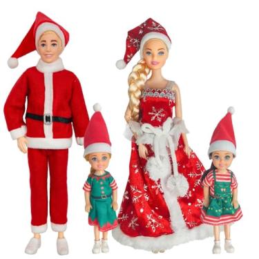 Imagem de Chioldilly Interactive Family Toy Fun Action Figures Set, Imaginative Educational Family Doll Play, for Kids 3+(Editions C)