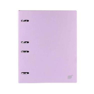 Imagem de Caderno Argolado Lilás Fichário Yes B5 Colegial Tons Pasteis c/ 96 Fol