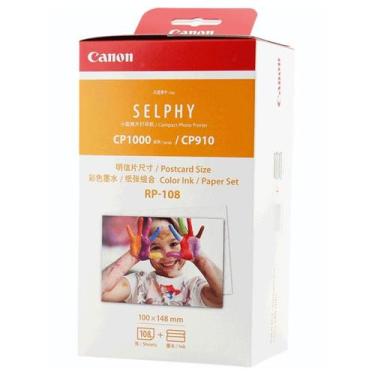 Imagem de Kit Cartucho E Papel Fotográfico Para Impressora Canon Original - RP10