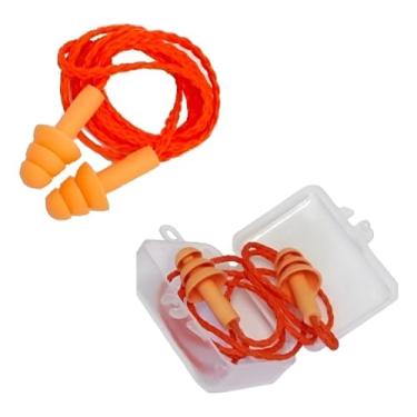 Imagem de Protetor Auricular de Silicone Reutilizável com Cordão e Estojo de Proteção