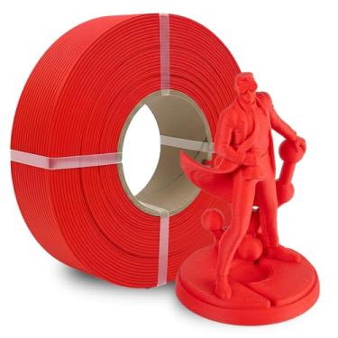 Imagem de Polymaker Carretel de refil Panchroma, refil de filamento de impressão 3D PLA vermelho vulcânico fosco, compatível com todos os carretéis reutilizáveis e todas as principais impressoras 3D FDM, sem
