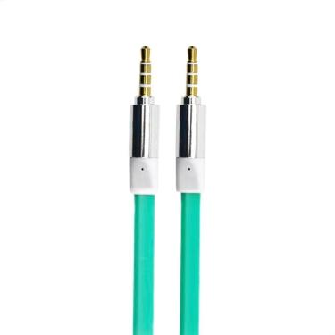 Imagem de Cabo De áudio Estéreo Flat P2 Para P2 - Com 10 Metros - Verde