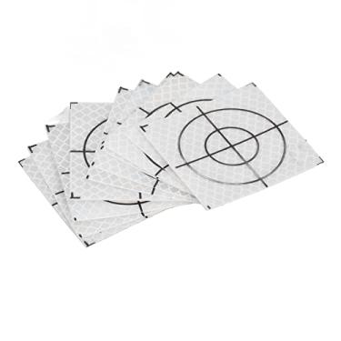 Imagem de Acouto Fita Reflexiva Autoadesiva das Etiquetas do Alvo do Refletor de 50 Pces para a Medida Total 6x6cm / 2.36x2.36in Estação (6 * 6cm)