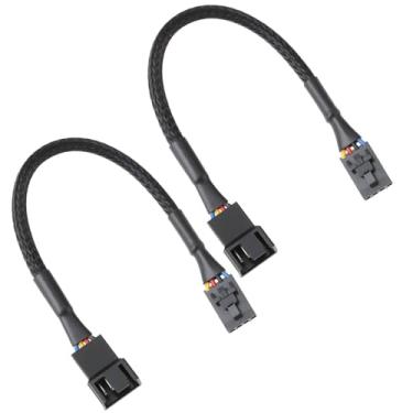 Imagem de ECSiNG Cabo adaptador de ventilador de 4 pinos CRJ com trava CRJ compatível com placas-mãe Dell de 15 cm