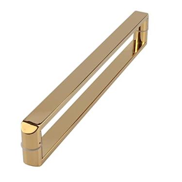 Imagem de SENNIAN Maçaneta de porta de vidro de aço inoxidável polido, puxadores de porta de chuveiro de substituição, maçaneta de porta deslizante de sala de conferências, puxador de porta de vidro para