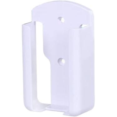 Imagem de Suporte branco para controle de ar condicionado, suporte de controle remoto, caixa organizadora de armazenamento de mídia autoadesiva, aplicado à escola e escritório, peças e acessórios de ar