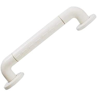 Imagem de LUOFDCLDDD Barra de apoio de segurança, barra de apoio de chuveiro de aço inoxidável de 45 cm para banheiras, corrimão de segurança com alça antiderrapante de nylon, suporte de suporte de parede para