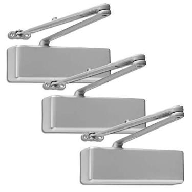Imagem de Fecho de porta de ferro fundido comercial grau 1 extra resistente, modelo de hardware Lawrence LH8016 - para entradas/portas de alto tráfego., 3 Pack, Aluminum (AL)