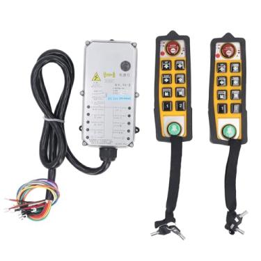 Imagem de LiebeWH Controle de Alcance de 100M, Kit de Elevação de Talha Industrial Com Controle Remoto de Guindaste DC24V IP65 Indicador LED de Faixa de Transmissão à Prova d'água Com 6 Botões Direcionais,