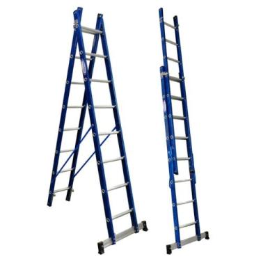 Imagem de Escada de Alumínio e Fibra Tesoura Extensível Premium 2,504,40m 814 De