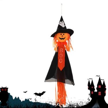 Imagem de Enfeites de Halloween para árvore - Cpooky abóbora bruxa para pátio | Enfeites peculiares de Halloween para sala de aula, festa, mesa, casa, janela, cornija, jardim, parede, árvore, quarto, gramado