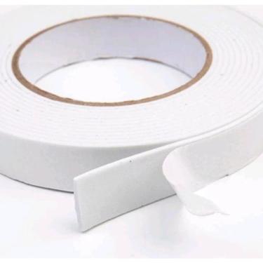 Imagem de Kit 13 Fita Dupla Face Espuma Branca 5 Metros 2CM largura 1.0MM 2.0MM 