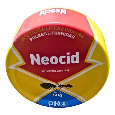 Imagem de Neocid Para Pulgas E Carrapatos Latinha 50g Amarelo - Citromax