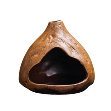 Imagem de Suporte Palo Santo, Chimenea, Suporte de incenso de cerâmica em forma de lágrima, para aromaterapia de sálvia, lascas de madeira, cones e varetas