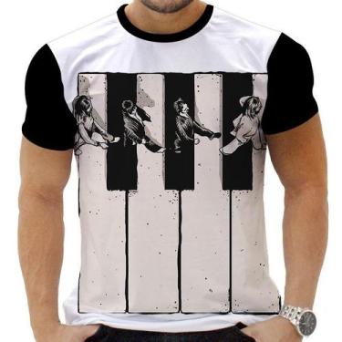 Imagem de Camiseta Camisa Personalizada Rock Beatles Clássico Rock 3 - Obsidiana