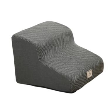 Imagem de Generic Escada para cães com 2 degraus, rampa para animais de estimação, capa removível e lavável, escadas para animais de estimação para sofá, carro, casa, Cinza