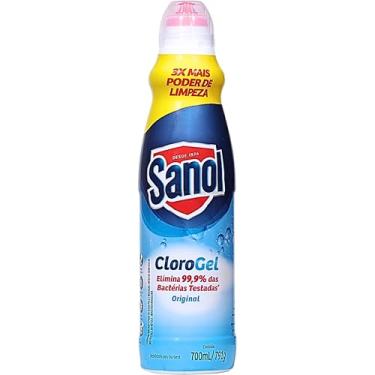 Imagem de Cloro Gel Para Limpeza de Uso Geral, Original, Sanol, 700 ml, Azul
