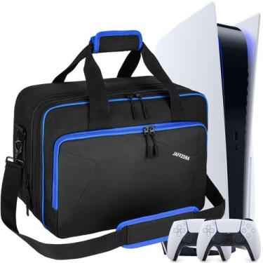 Imagem de Estojo de Transporte Jaffzora para PS5 PRO/PS5/PS5 Slim - 17 Bolsos