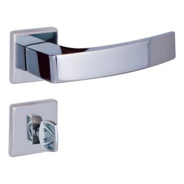 Imagem de Fechadura Quadratta Reta Banheiro 4303 Cromada - ALIANCA