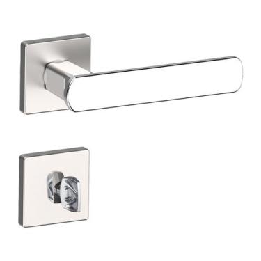 Imagem de Fechadura Banheiro 7cm Roseta Cromado Legacy Aliança - Aliança Metalúr