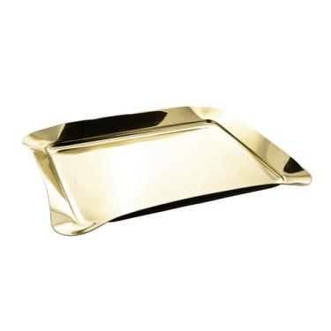 Imagem de Bandeja de Aço Inox Champanhe Bonbon 43cm x 34cm x 4,5cm - Wolff