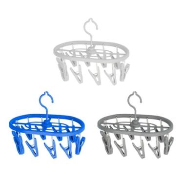 Imagem de Varal Oval 10 Prendedores,Varais Portatéis,Rack de Secagem para pendurar Roupas - Cores Sortido