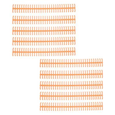 Imagem de Naroote Espinhos de Ligação de Plástico Reutilizáveis ​​com 30 Furos de 1/2 pol. de Diâmetro - 10 Pentes de Ligação para Material de Escritório e Escolar (#19)