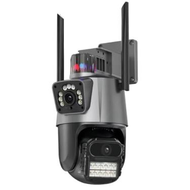 Imagem de Câmera de Segurança 4G Pro V3 com Sirene e Alarme, Visão Noturna Colorida, IP66, Detecção Humana, Áudio Bidirecional, Giro 360°, Full HD 1080p