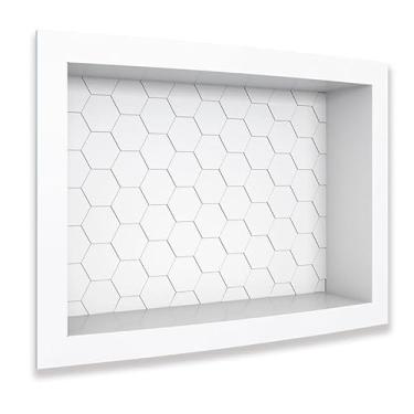 Imagem de Nicho Para Banheiro 40x27x9.5 Termoplástico Cozimax Branco