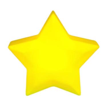 Imagem de Luminária Estrela Infantil Amarela Bivolt Decoração Quarto