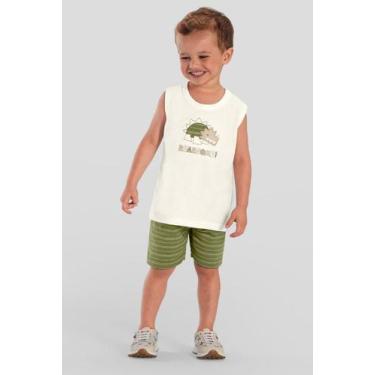 Imagem de Conjunto infantil menino de dinossauro Brandili, 3, Natural