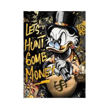 Imagem de Pôster De Arte Graffiti Donald Duck Em Busca De Dinheiro Pintura Em Te
