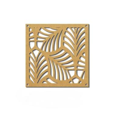 Imagem de Placas Vazadas Decorativas Cobogó MDF 3mm - Ambiente Único Elegante placas decorativas para divisória para Casa e Escritório(001,Kit 6 pçs-26cm x 26cm)