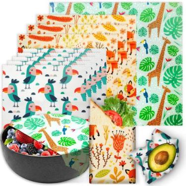 Imagem de Embalagem de cera de abelha WDG reutilizável, pacote com 9 unidades, g