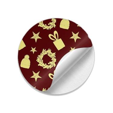 Imagem de Ladrilho Decorativo de Cerâmica Natalino com Estampa de Guirlanda e Presentes