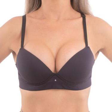 Imagem de Sutiã Com Bojo e Aro Modelo Reforçado Diva Donna, 44, Preto