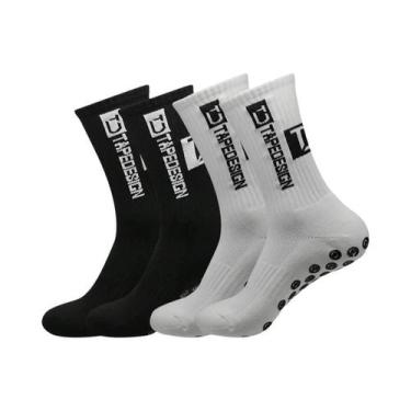 Imagem de Meias Esportivas Antiderrapantes Para Homens E Mulheres, 4 Pares, Fute